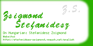 zsigmond stefanidesz business card